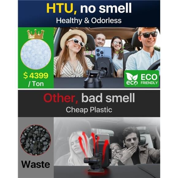 2025 Upgraded Car Phone Holder 【Safety Certs & No Smell】 Cell Phone Holder - Picture 3 of 7